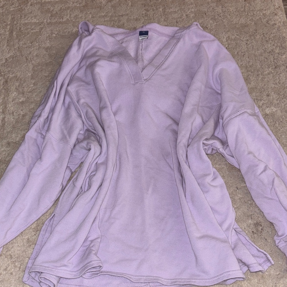 Old Navy Lavender V-Neck hoodie